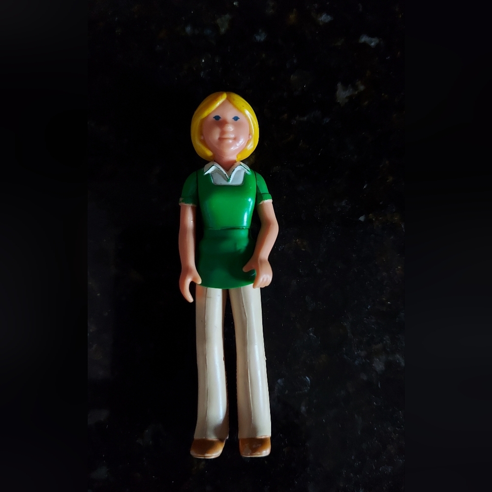 Fisher-Price Doll with Green Outfit and Blonde Hair